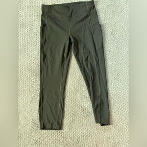 lululemon athletica invigorate Olive Green Leggings